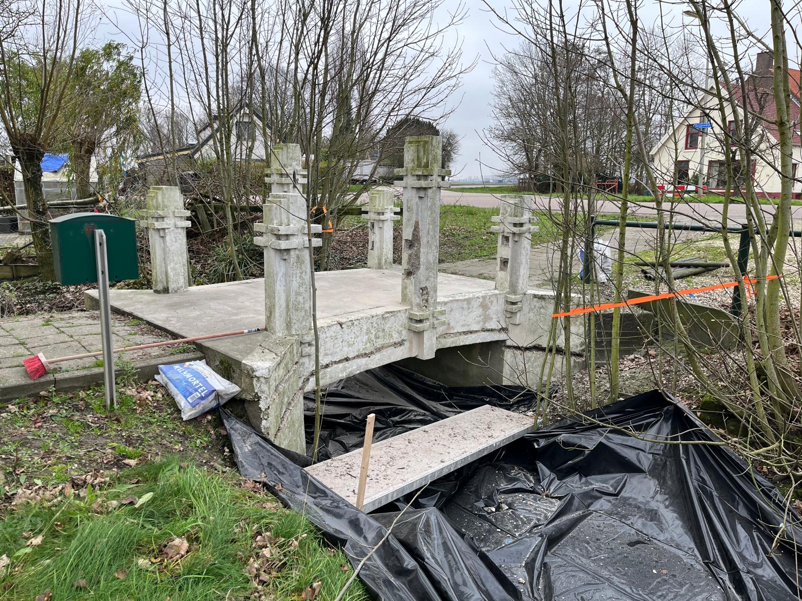 Restauratie van de brug